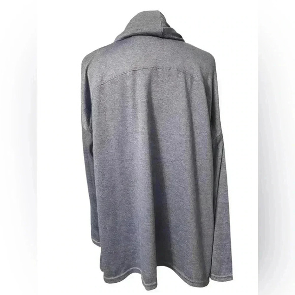 Jones New York cowl neck in slate blue long sleeve top women’s size large - Picture 5 of 8